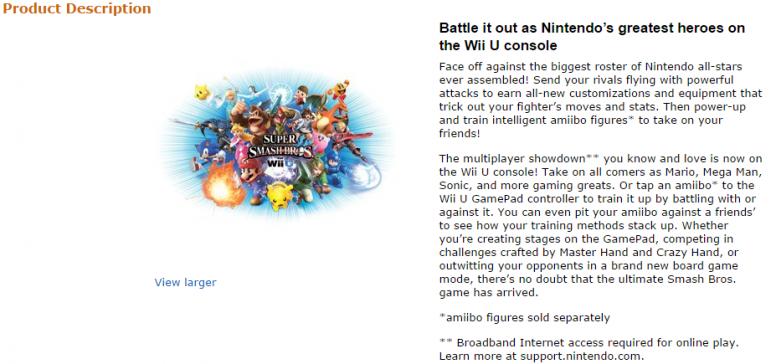 amazon-product-description-super-smash-bros-wii-u