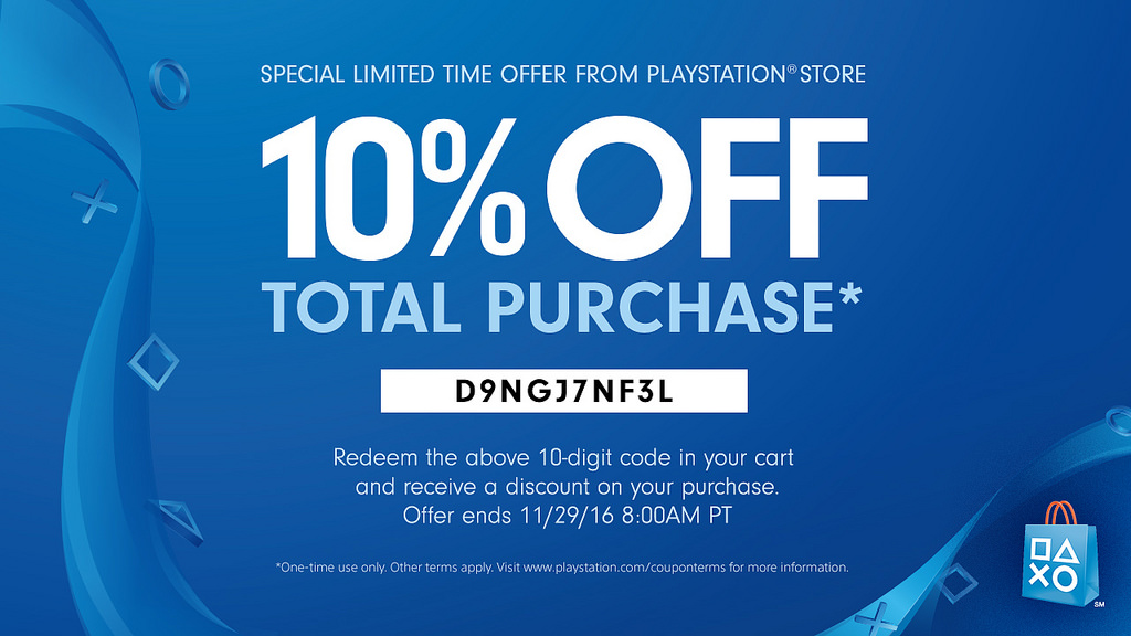 10% off PSN