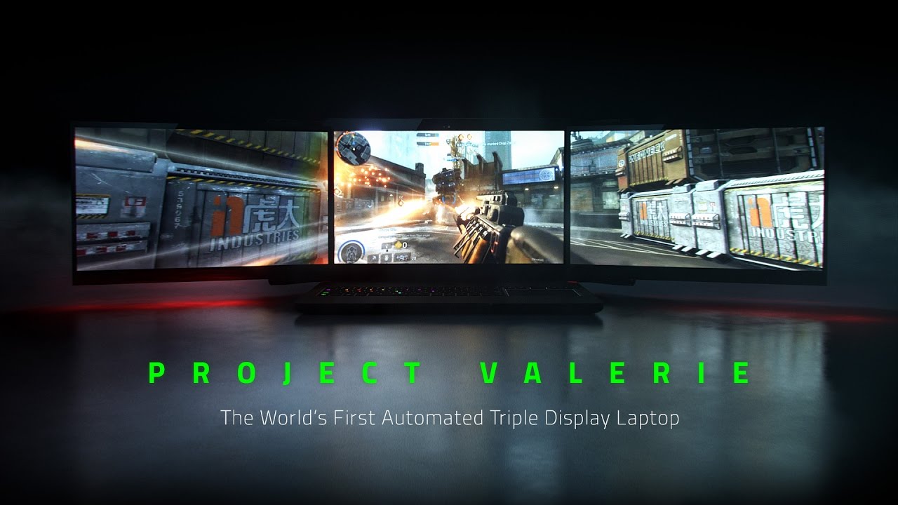 Razer anuncia Project Valerie, primera portátil con 3 monitores