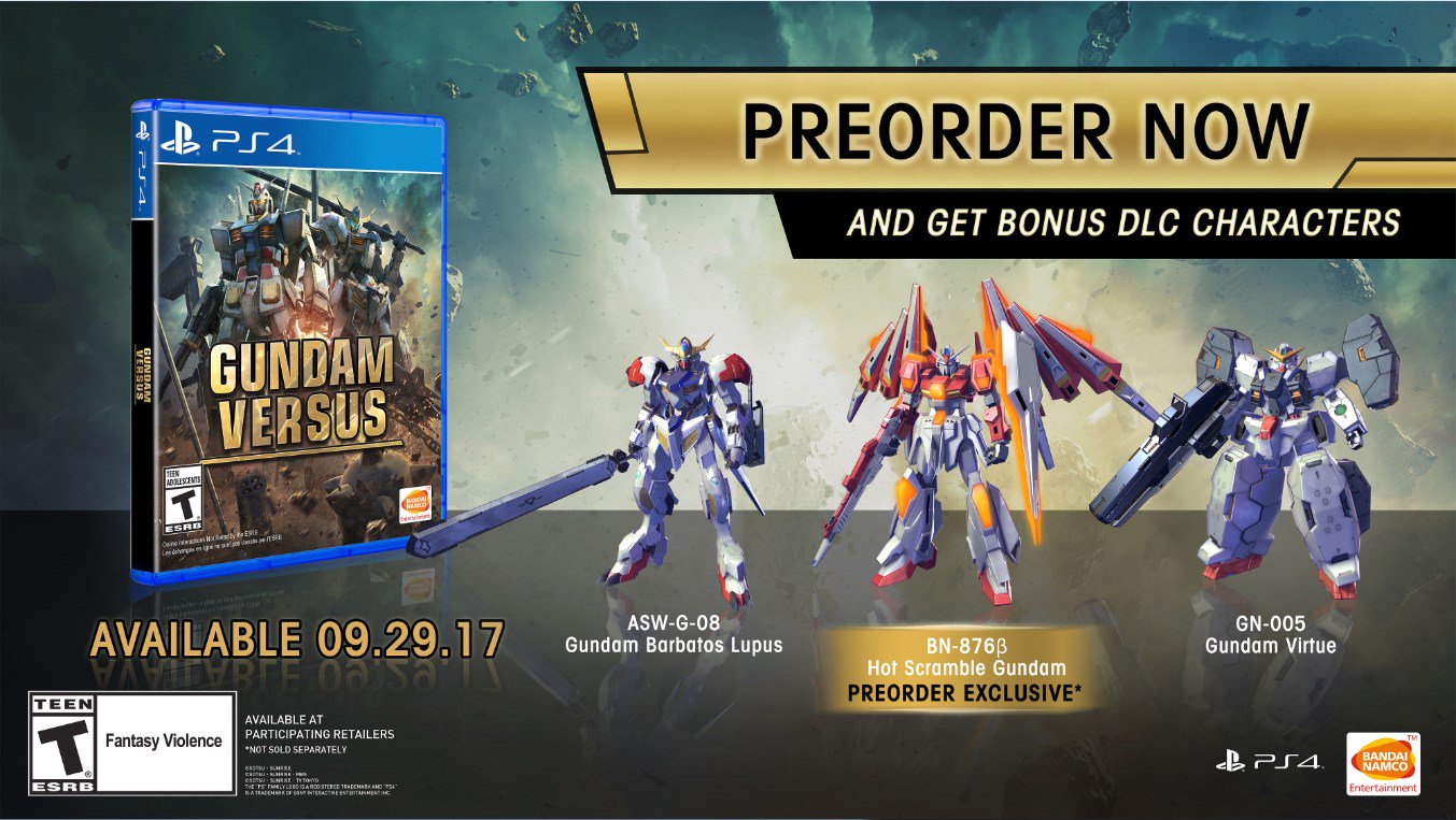 gundam versus pre-order