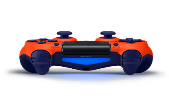 sunset orange dualshock 4 playstation 4 3